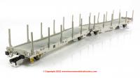 OO-IPA-121A Revolution Trains IPA Car Carrier Twin Set with stakes - STVA Grey